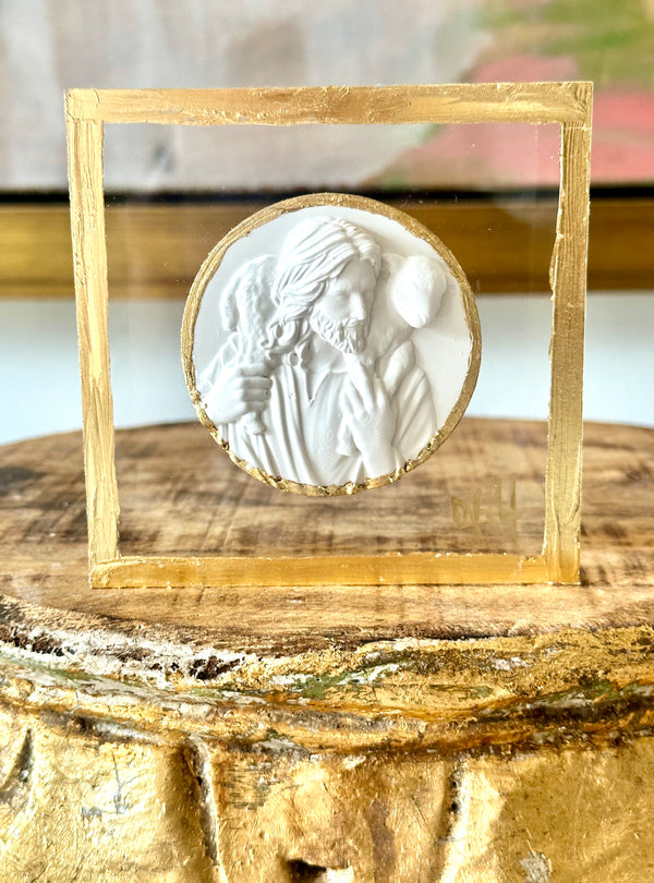 Jesus and the Lamb on Acrylic Block